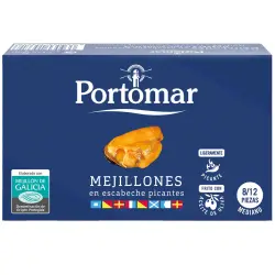 Galician Pickled Mussels (Mejillones) in Spicy Sauce 8/12 Pieces