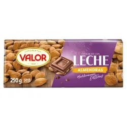 Valor Milk Chocolate with Mediterranean Almonds Bar, 250g
